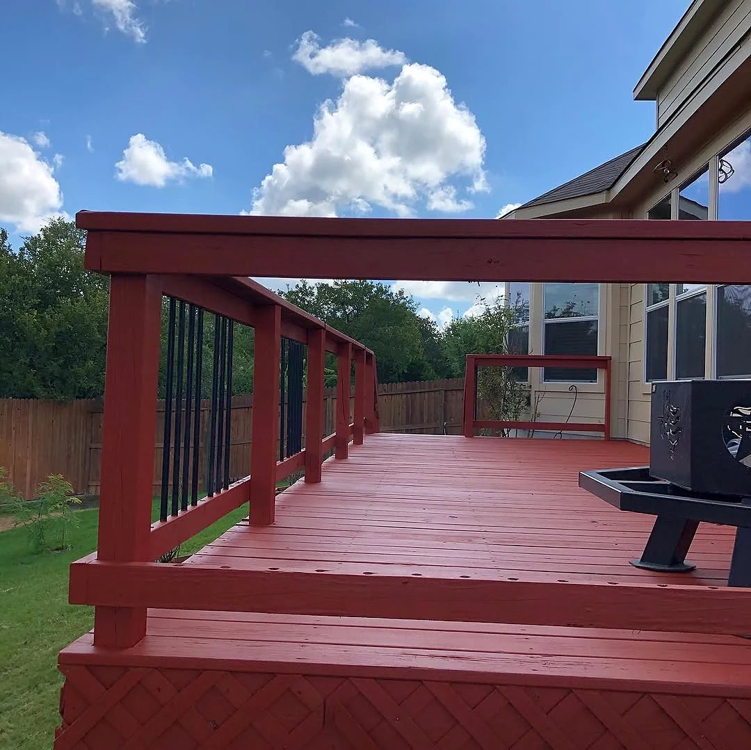 Deck after restoration